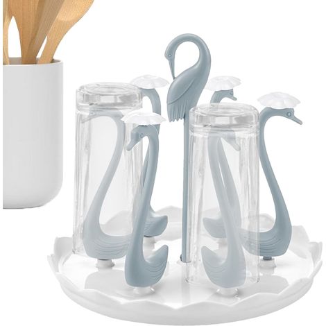 Égouttoir à bouteilles Porte-tasses en forme de cygne (1/5)