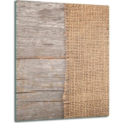 PIASTRA DI PROTEZIONE IN VETRO PER PIANO COTTURA A INDUZIONE 40x52 LEGNO (1/5)