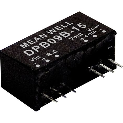 Mean Well DPB09C-12 DC/DC-Wandlermodul   375 mA 9 W Anzahl Ausgänge: 2 x Inhalt 1 St.