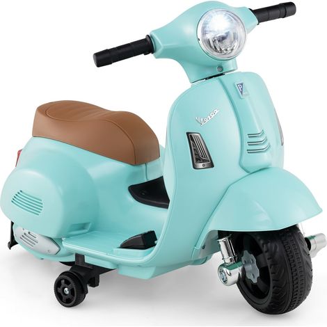 Moto eléctrica para niños de 6 V con faro LED, color azul (1/5)