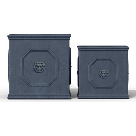 Kante Jardinière, béton, Gris Antique, 25,4 et 31,5 cm (1/5)
