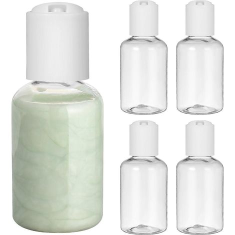 Lot de 20 flacons vides de 50 ml pour lotion, rechargeables et portables, parfaits pour les voyages.-9.9x3.3cm
