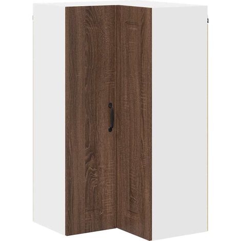 Meuble mural de cuisine,Armoire de cuisine avec porte Chêne brun 57 x 57 x 100 cm CFW44025 (1/5)
