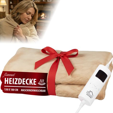 Decke MagicHome, Heiz-, Flanell, beige, 180x130 cm (1/5)