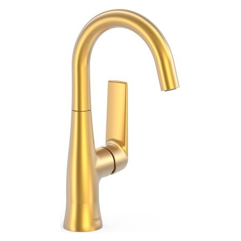 Mitigeur avec manette latérale pour lavabo Loft Or Mat 24K - TRES 22244701OM