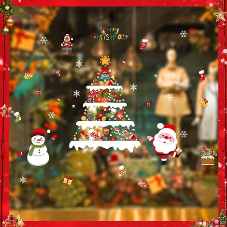 Fensteraufkleber, Weihnachtsfenster, Aufkleber für Weihnachtsdekorationen (1/5)