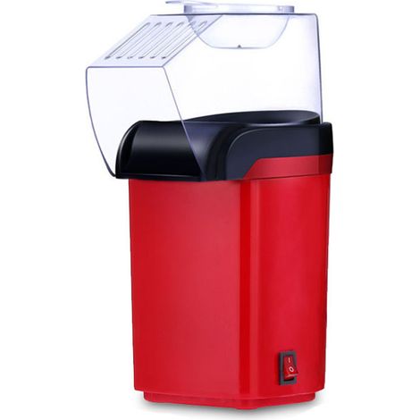 Aucune huile nécessaire Mini Machine à pop-corn électrique Machine à pop-corn à air entièrement automatique pour enfants (Rouge) (1/5)