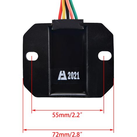 12V 5-wire voltage regulator and rectifier, compatible with 125cc-250cc ATVs, off-road vehicles, and go-karts. (1/4)
