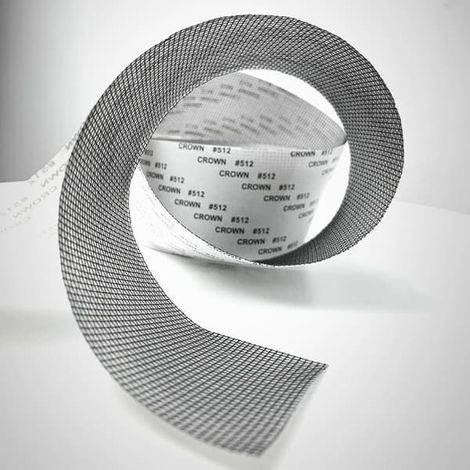 Ruban de réparation pour moustiquaire en fibre de verre résistante et respirante, noir, idéal pour les fenêtres, les portes et les tentes. (1/5)