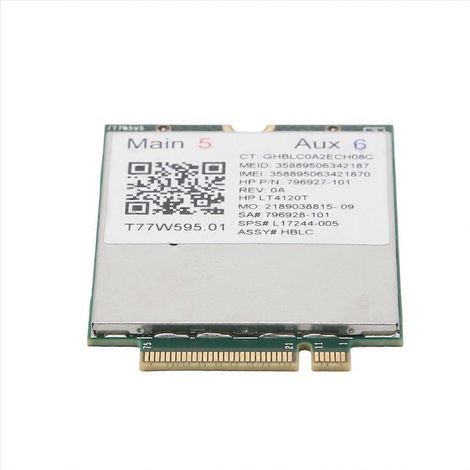 Lt4120 X5 LTE T77W595 796928-001 Modem 4G WWAN M.2 150Mbps pour vert (1/5)