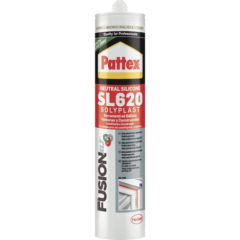 Pattex silicone neutro SL620 per lamiere serramenti avorio 300 ml (1/2)