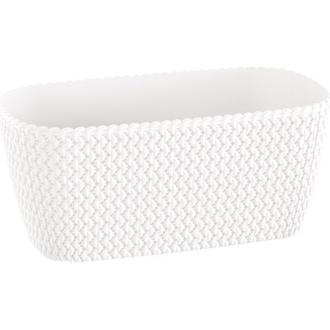 Jardinera Splofy - 30x16x13 cm - Blanco (1/5)