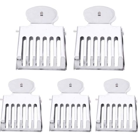 Trappole per api in metallo, clip per regina, strumenti di cattura, gabbie in acciaio, isolatore per regina, accessori per attrezzature (5 pezzi) (1/5)
