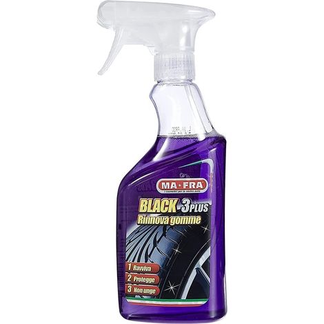Rinnova gomme MA-FRA BLACK 3 PLUS protezione dei pneumatici Auto Moto - 500 ml (1/4)