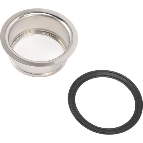 Jonc de Sink pour Éviers de Cuisine - Modèle Profond en Acier Inoxydable avec Joint - Compatible Broyeurs à 3 Boulons (1/5)