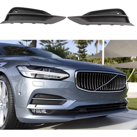 Nebelscheinwerfergitter für VOLVO S90 V90 2016–2019 (ein Paar, links und rechts) 31425447 31425446 (GZ.D137H/W) (Lieferung im Karton) Carbonfaser-Finish (1/5)