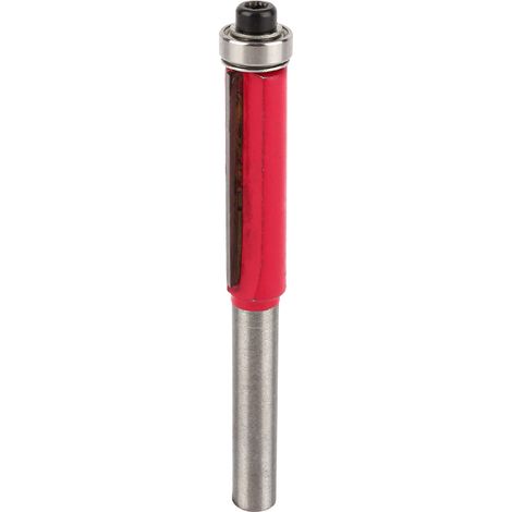 Bündigfräser mit geradem Schaft, Hartmetall, 2 Schneiden, 6,35 mm Schlichtschnitt, langlebiger Fräser (1/4)