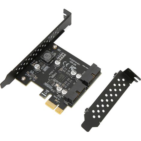 Il s'agit d'une carte d'extension compatible USB 3.2 Gen 1 qui peut être associée de manière flexible à un convertisseur PCIe vers Type-C pour améliorer la connectivité de bureau.