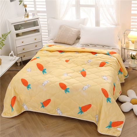 Couette Été - 100 x 150 cm - Polyester Respirant - Pour Literie Fraîche - 350 g - Usage Multisaison (1/5)