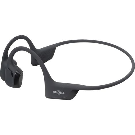 Auriculares deportivos, altavoces duales, diseño impermeable, color arena negra. (1/2)