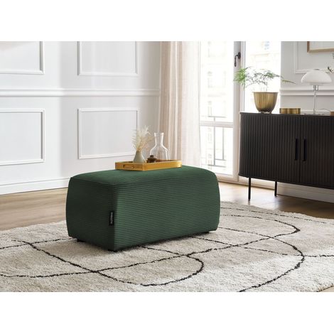 BOBOCHIC - Pouf ATILLA velours côtelé Vert foncé (1/5)