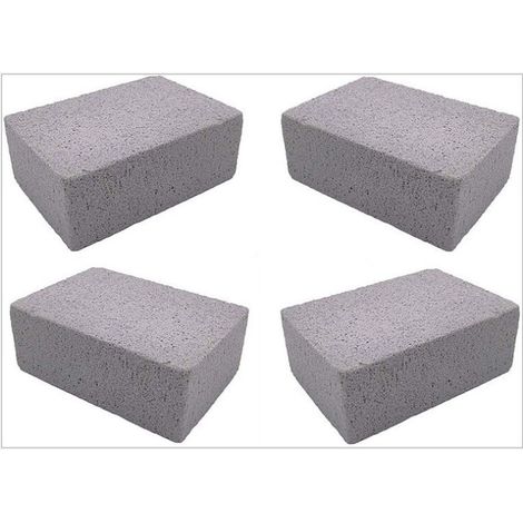 Lot de 4 Bloc Grill Pierre Ponce de Nettoyage Écologique, Réutilisable Griller Pierre Nettoyant Ponce pour Nettoyer Barbecue Grills Griddles Four Carreaux (1/5)