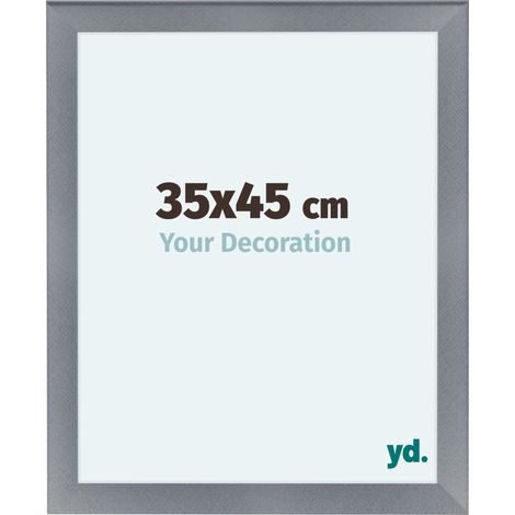 yd. - Cadre photo 35x45 - Aluminium Brosse - MDF - Como (1/5)