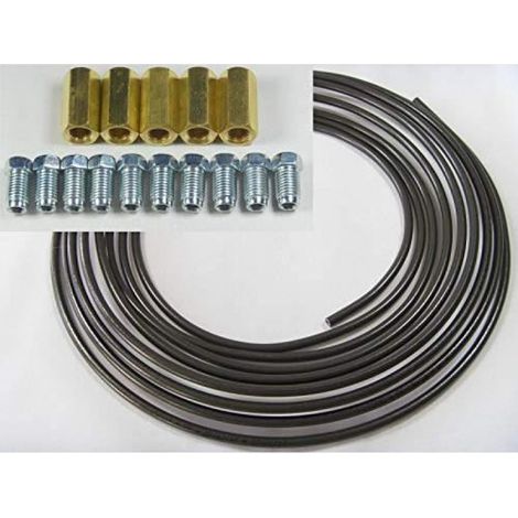 Kit Réparation Frein - Vis Frein Laiton M10x1 - Connecteurs Acier M10x1 - Tuyau Frein 5 M - 4,75 Mm - 10 Pièces