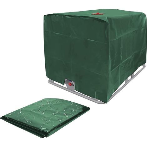 Funda para tanque IBC, lona para tanque de agua, funda para contenedor IBC de 1000 L, a prueba de polvo, resistente a los rayos UV, funda protectora impermeable para IBC - JUSCH (1/5)