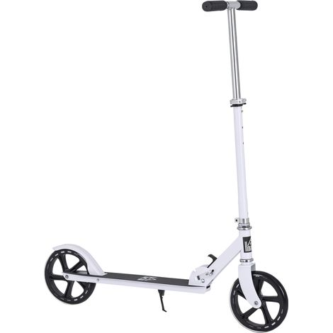 Patinete Plegable para Niños de 7-14 Años Scooter Infantil Manillar Ajustable en Altura de 4 Niveles con Freno Blanco (1/5)
