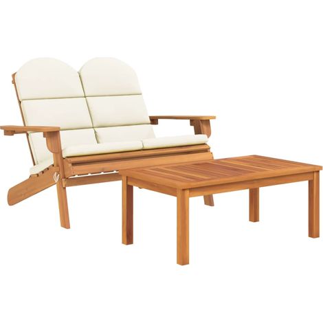 Maison Exclusive - 2-tlg. Garten-Lounge-Set Adirondack Massivholz