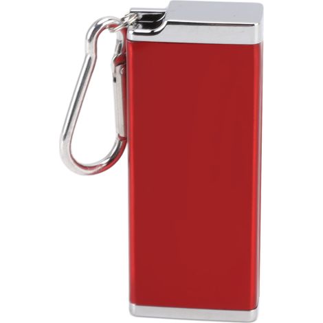 Étui à cigarettes en aluminium brillant, carré, résistant aux chocs, portable, pour 8 cigarettes épaisses, rouge quotidien (1/5)