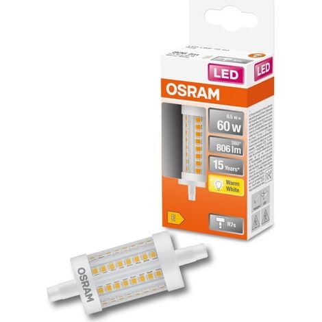 OSRAM HOMELIGHTING 4058075432598 LED EEK E (A - G) R7s Kolbenform 7.3 W = 60 W Warmweiß (Ø x L) 29 m (1/3)