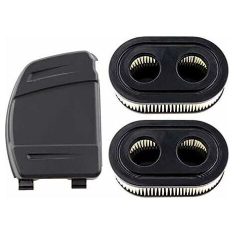 Ensemble de 2 Filtres à Air  - Avec Couvercle de Filtre à Air - Pour Moteurs Briggs & Stratton 550E, 575EX, 575IS, 625EXI, 650EXI, 675EXI, 675IS - Remplace les Pièces 594106, 798339, 798452, 593260 (1/4)