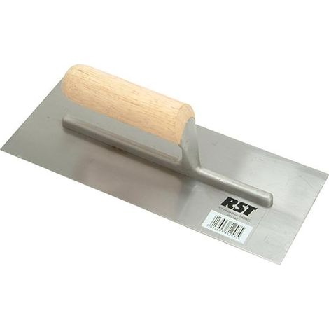 R.S.T. RTR124C Plasterer's Finishing Trowel Straight Wooden Handle 11 x 4.1/2in RST124C