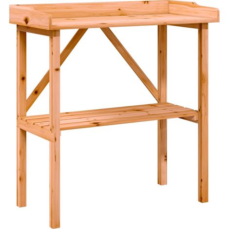 Maison Exclusive - Pflanztisch mit Ablage Braun 78x38x82,5 cm Mas