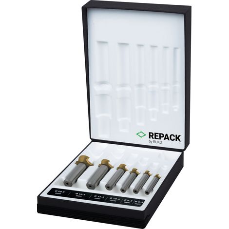 Ruko 6-teiliger Kegel- und Entgratsenker-Satz DIN 335 Form C 90° Ø 6,3 - 8,3 - 10,4 - 12,4 - 16,5 - 20,5 mm (1/5)