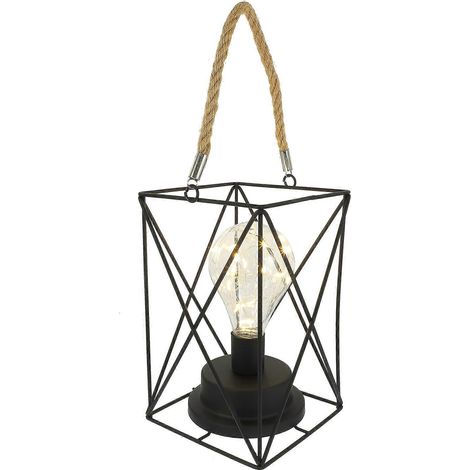 Suspension extérieure noire pour porche décoratif (1/5)
