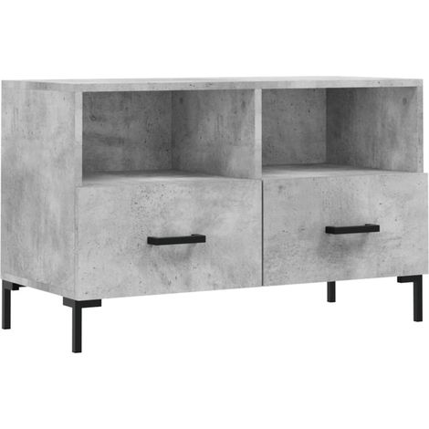 Mobile TV multimediale scaffale per televisione televisore buffet sala da pranzo soggiorno camera da letto 80 x 36 x 50 cm derivati del legno grigio 020026300