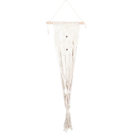 Support Plante Tressé En Coton - Suspension Murale Style Bohème Pour Intérieur Et Extérieur - Lot De 1 (1/5)