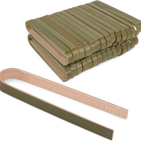 Baguettes jetables en bambou miniature de 10 cm, écologiques, pour la cuisine (1/5)