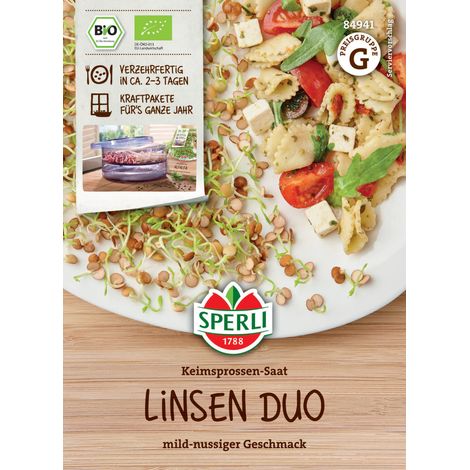 Sperli BIO Keimsprossen-Saat Linsen Duo