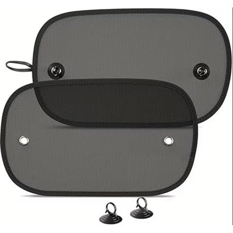 Pare Soleil Voiture bébé avec Ventouse, Pare-soleils Auto Anti-UV pour Fenêtres Latérales, par Pliable (1/5)