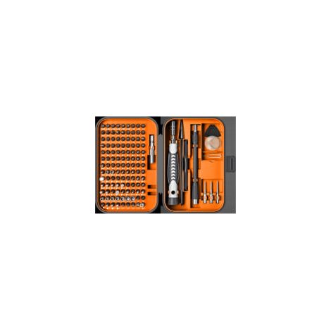 Crezuo 130-in-1 Präzisionsschraubendreher-Set, magnetisch und elektronisch, mit 120-teiligem Reparaturset für PCs, Computer, Laptops, Mobiltelefone, Spielekonsolen und Brillen