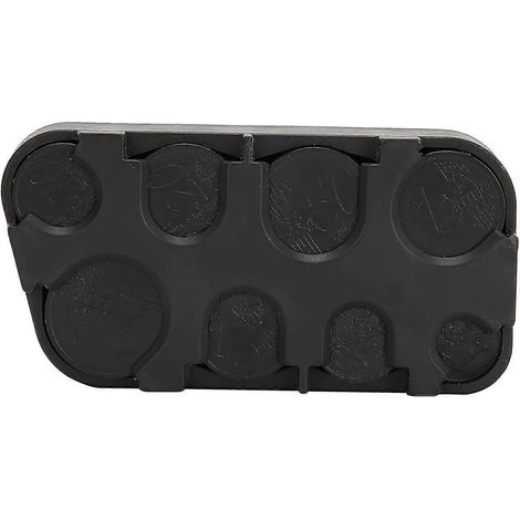 Distributeur de pièces Euro, distributeur de pièces Euro rectangulaire, boîte de rangement en plastique pour pièces de monnaie, usage en voiture (2 pièces, noir) (1/5)