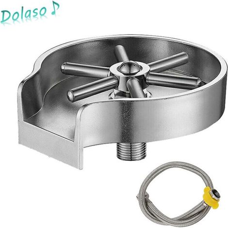 Dolaso – Robinet rinceur de verre automatique pour évier de cuisine – Pulvérisation rapide – Compatible avec tous types de tasses – Installation facile