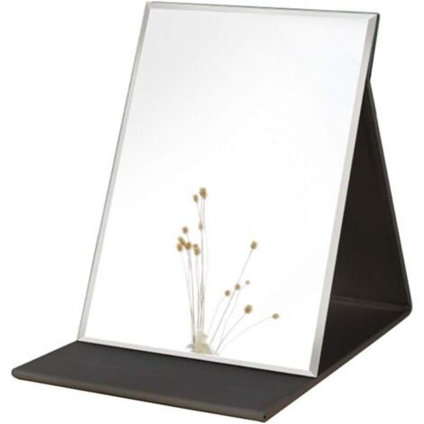 QORVA-Grand miroir de maquillage portable super HD avec plusieurs angles de positionnement, mains libres/portable/pliable, 25,4 cm x 17,8 cm