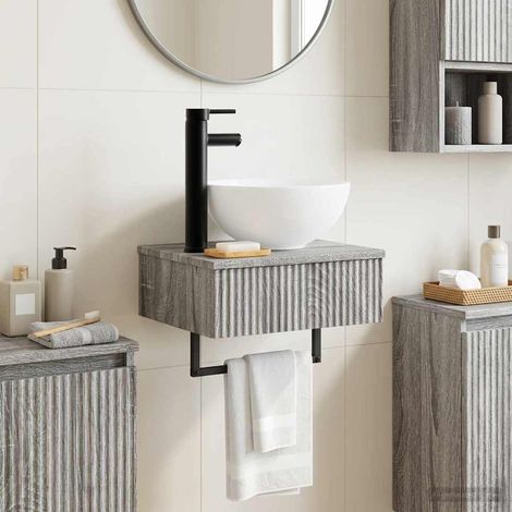 Lavabo de Lavado Montado en la Pared gris