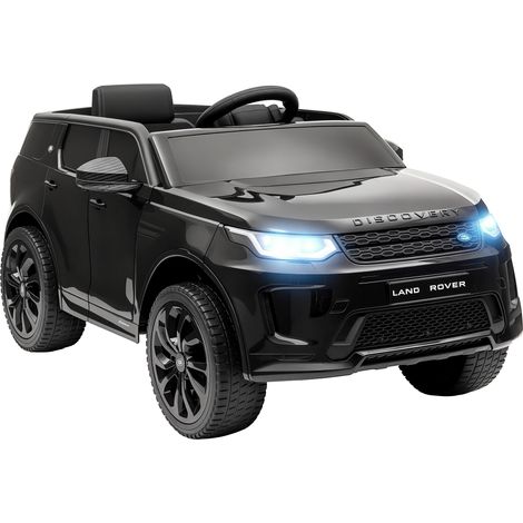Land Rover Discovery Sport Elektro-Kinderauto, 12 V, mit Fernbedienung, LED-Beleuchtung, für Kinder von 3–6 Jahren, schwarz
