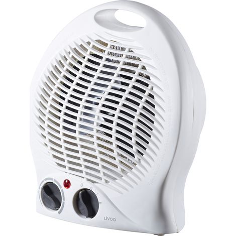 Livoo Heizlüfter Weiß 2000W Kompakt und Leicht